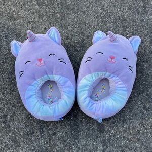 Squishmallows Purple Unicorn Kids Slippers